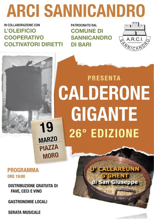 Calderone Gigante - Sannicandro - Venerdi 19 Marzo ore 19:00